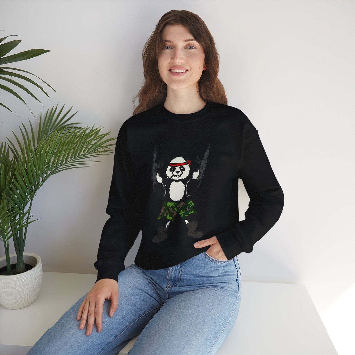 Panda Guns Crewneck Sweatshirt