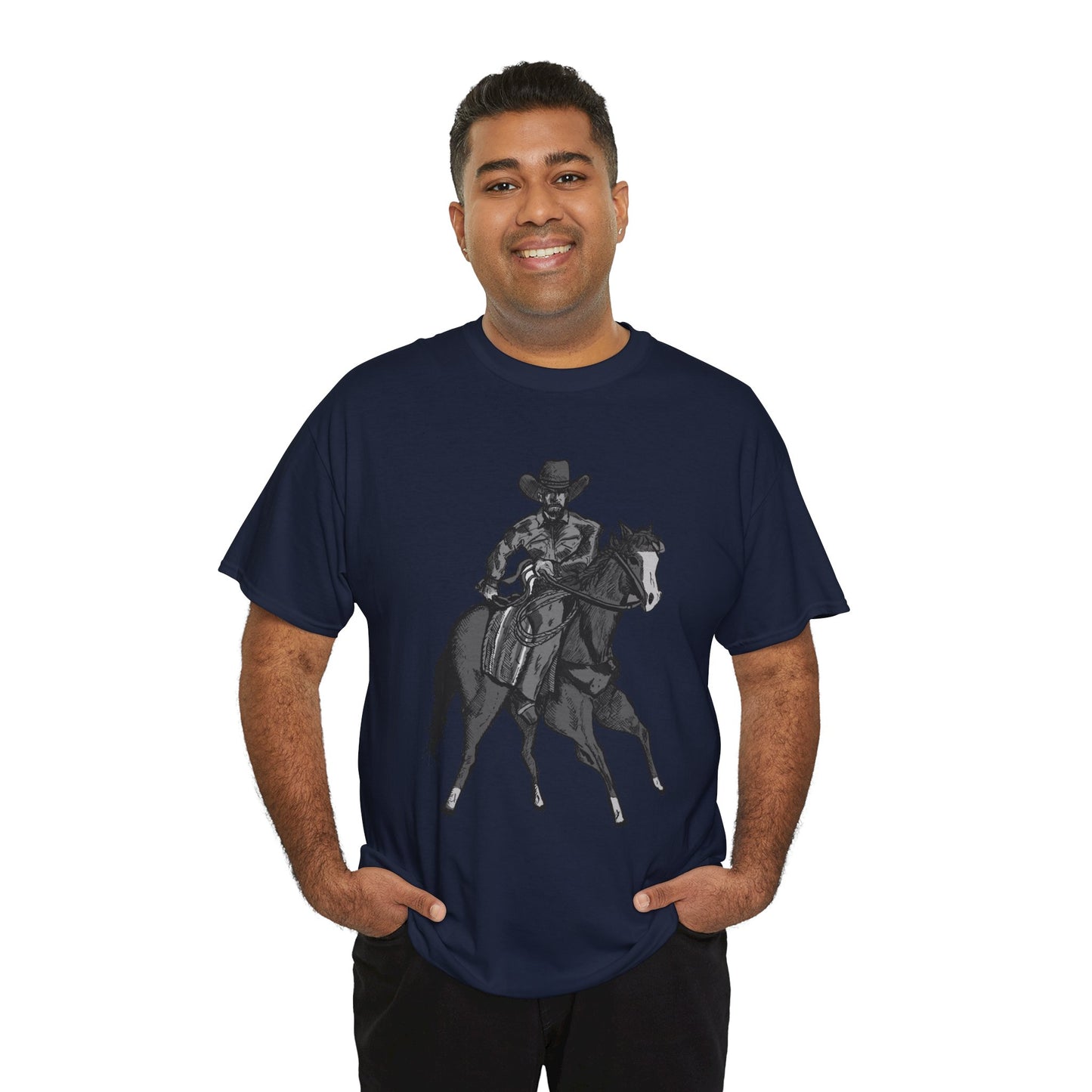 Cowboy on Horseback T‑Shirt — Vintage Western Rodeo Tee