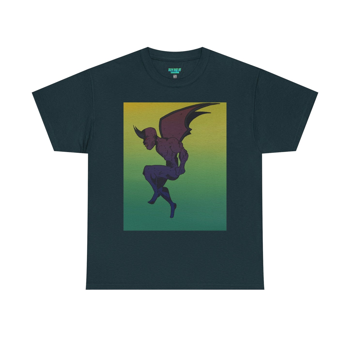 Unisex Heavy Cotton Tee - Artistic Devil Graphic Tee