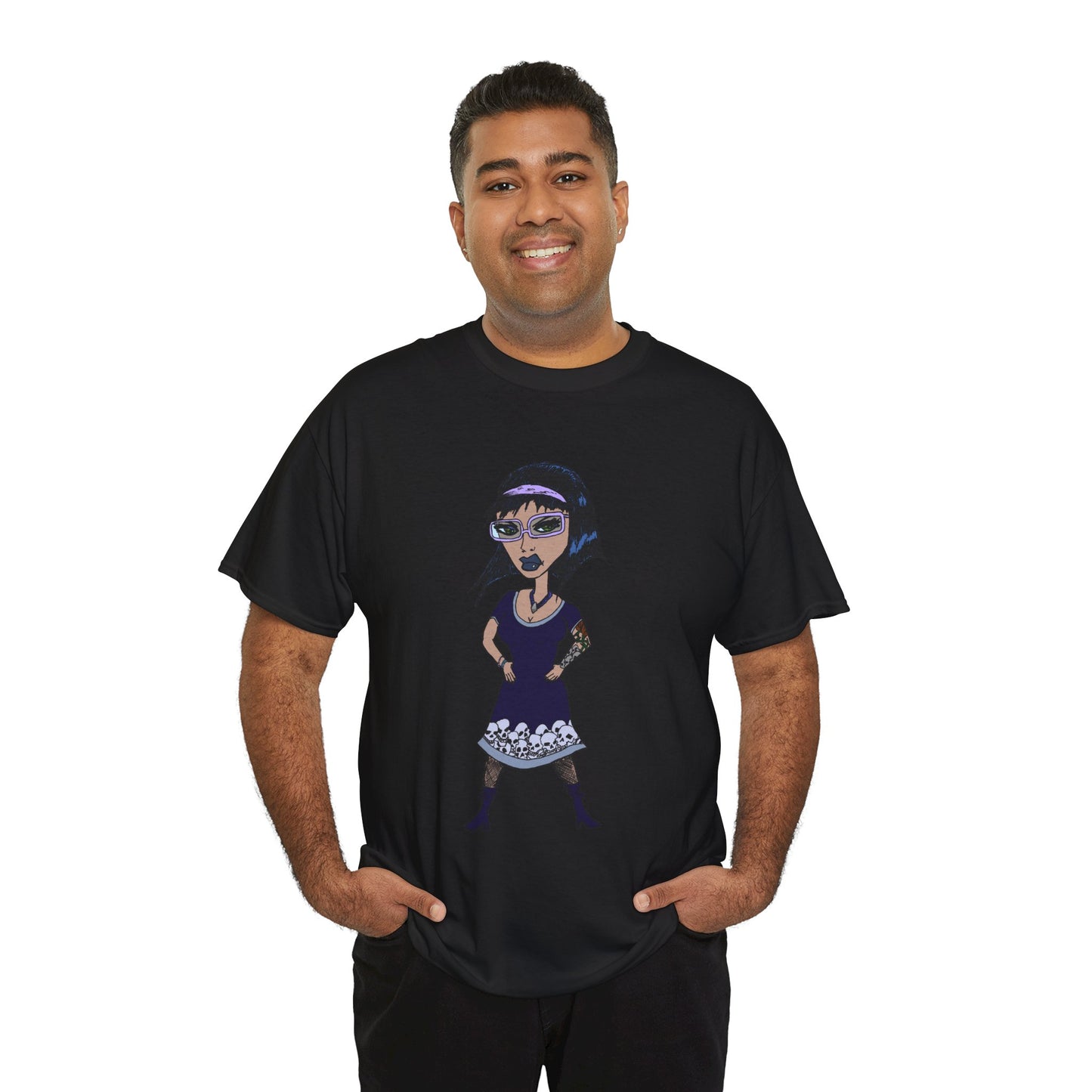 Gothic Doll T-Shirt — Retro Vampire Girl Graphic Tee