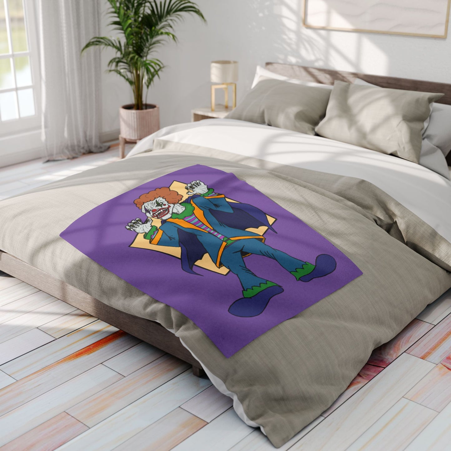 Vampire Clown Arctic Fleece Blanket