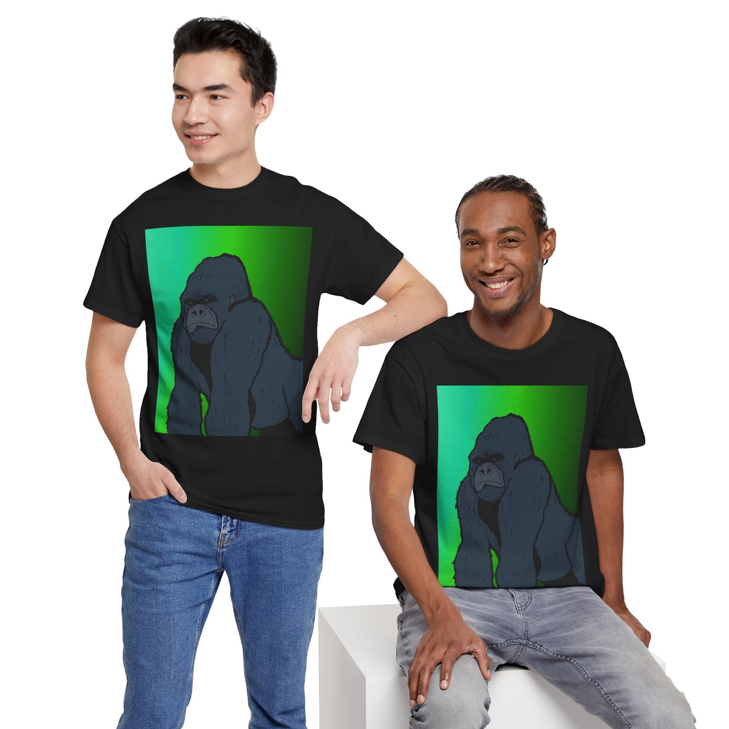 Gorilla Portrait Tee – Graphic Ape Illustration T-Shirt