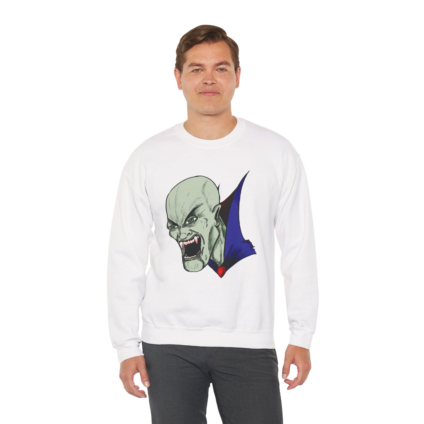 Vampire Graphic Sweatshirt for Halloween