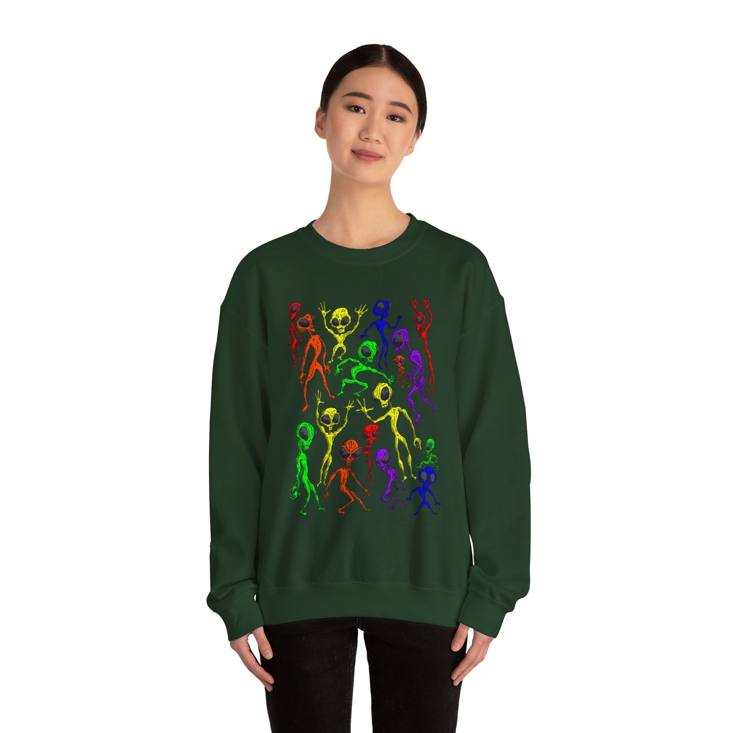 Alien Dance Party Crewneck Sweatshirt