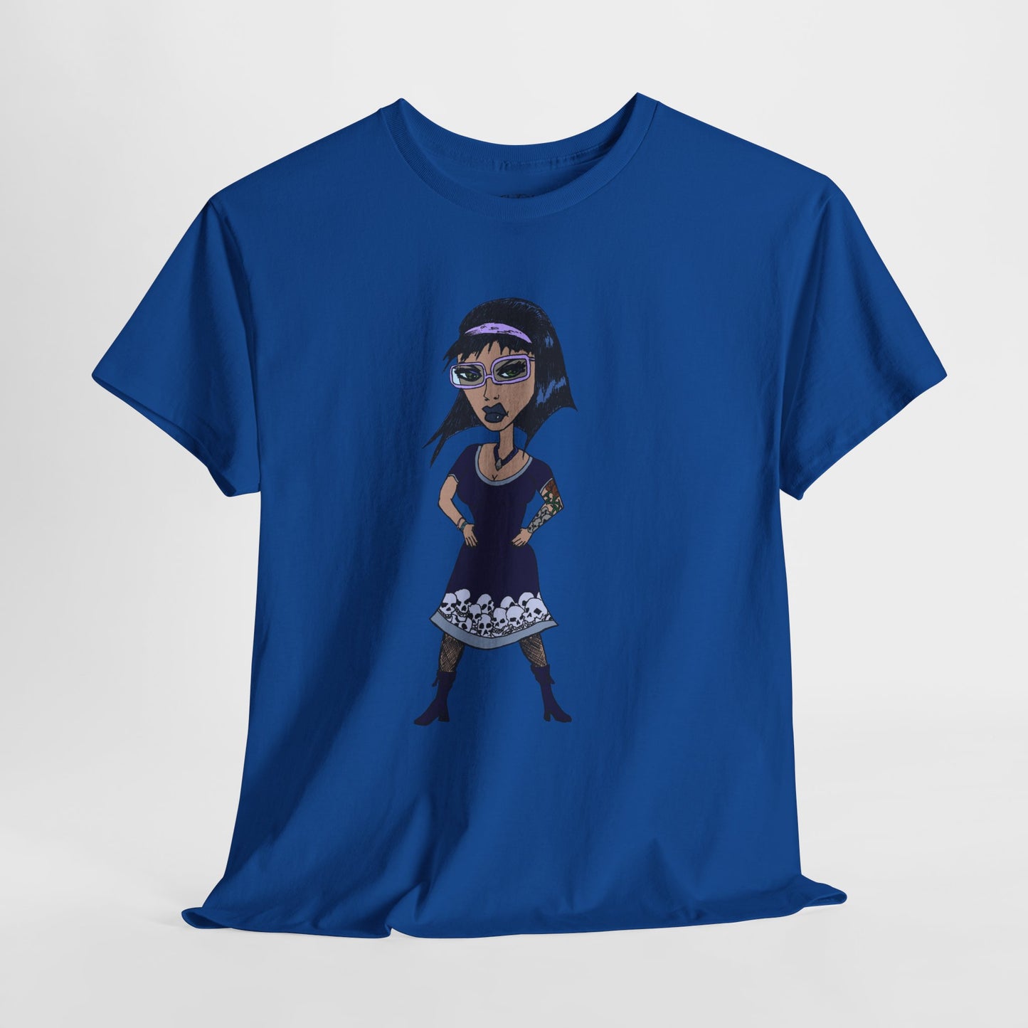 Gothic Doll T-Shirt — Retro Vampire Girl Graphic Tee