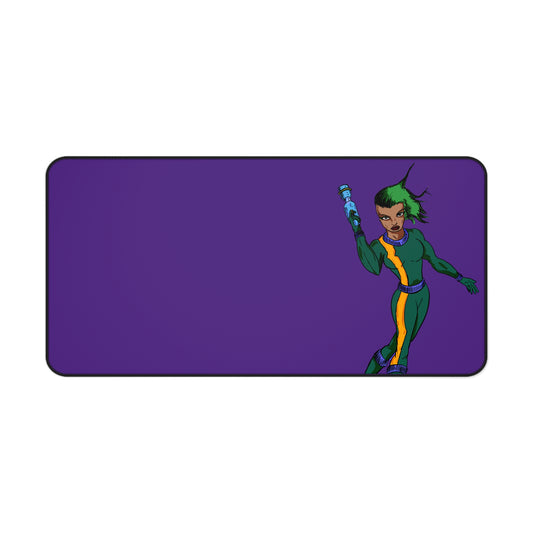 Galactic Superhero Desk Mat for Gamers, Stylish Mouse Pad, Office Decor, Gift for Kids, Fun Desk Accessories