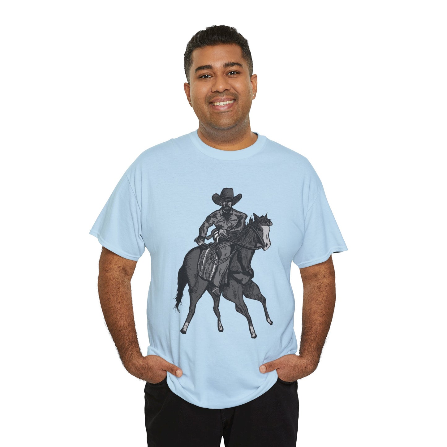 Cowboy on Horseback T‑Shirt — Vintage Western Rodeo Tee