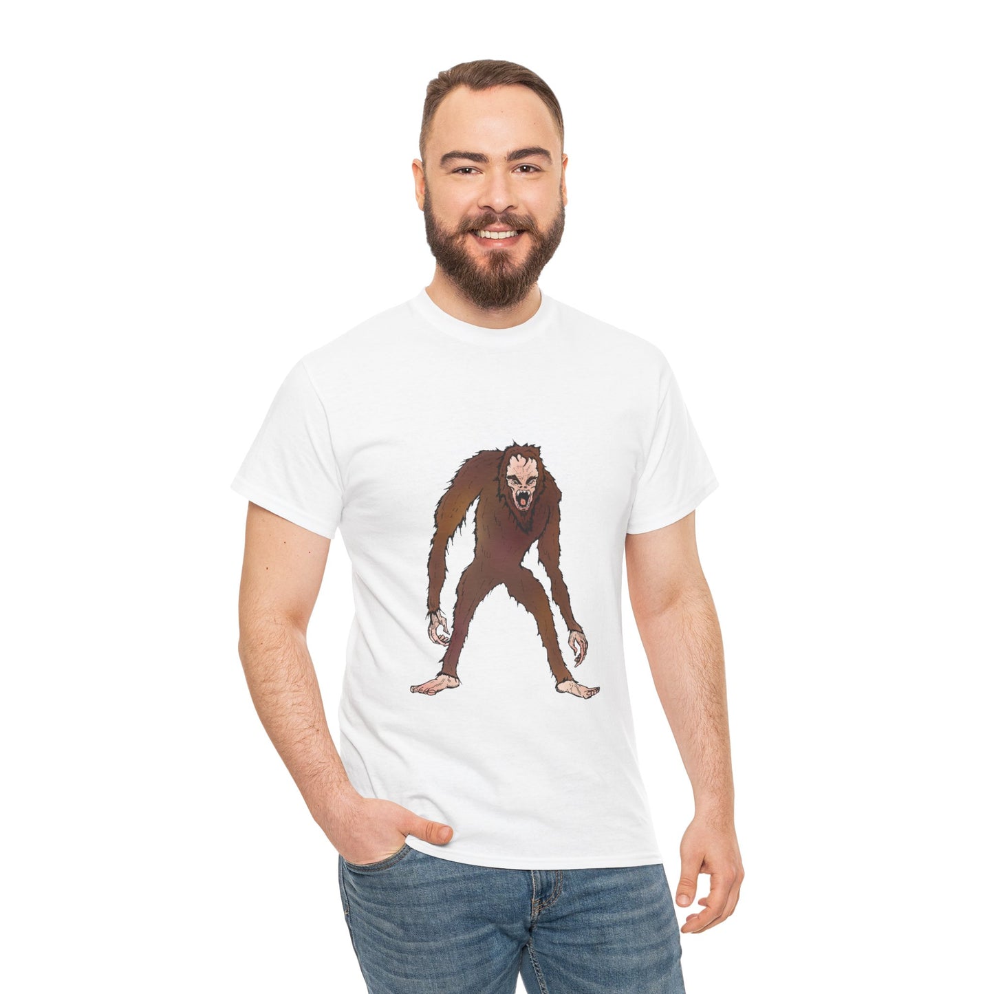 Bigfoot Sketch T‑Shirt — Retro Sasquatch Graphic Tee