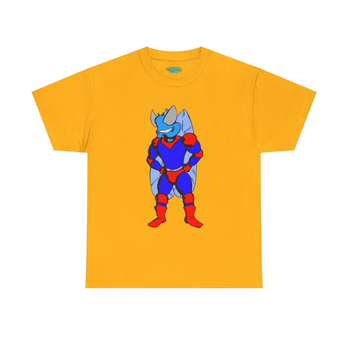 Astro-Fly Hero Graphic Tee - Blue & Red Superhero T-Shirt