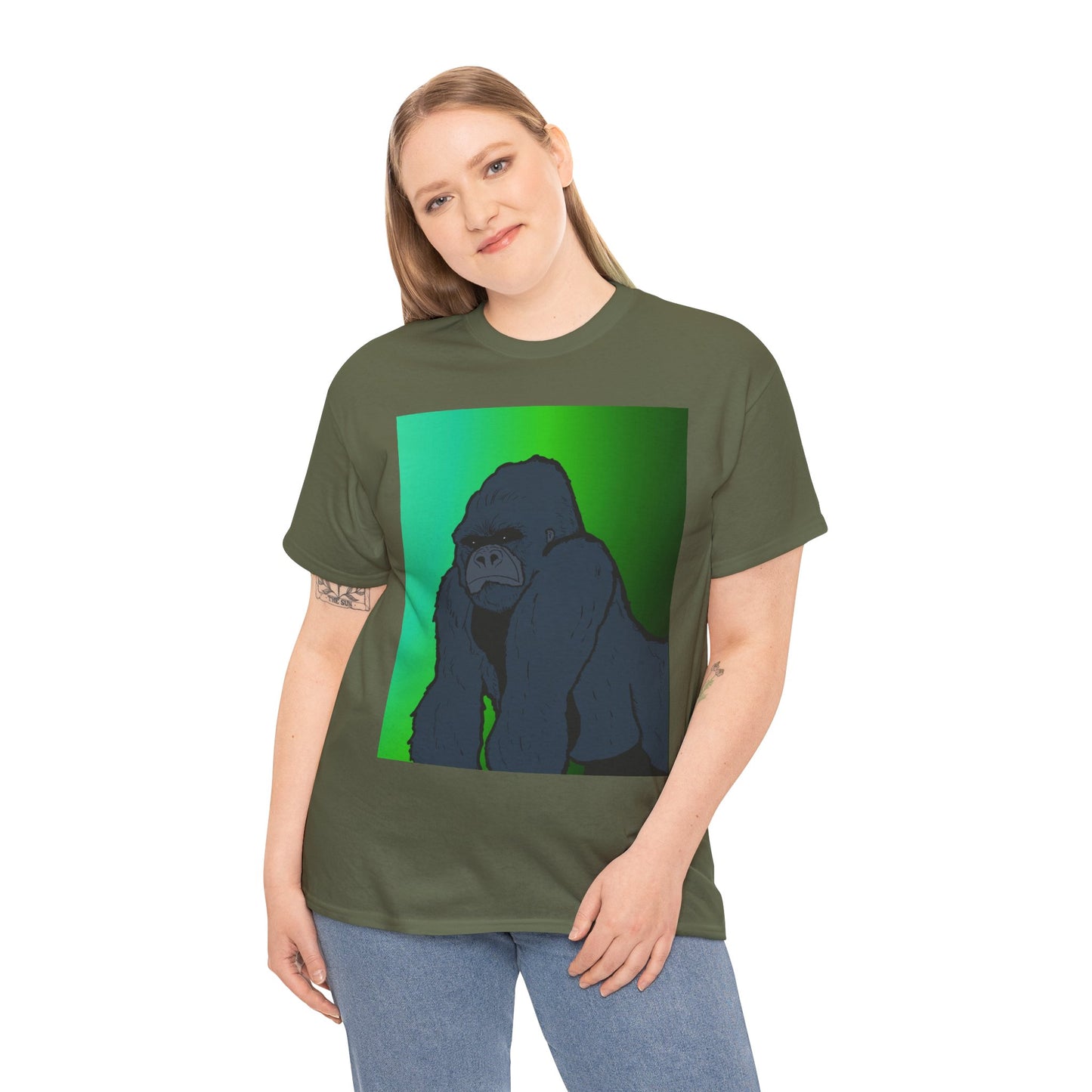 Gorilla Portrait Tee – Graphic Ape Illustration T-Shirt