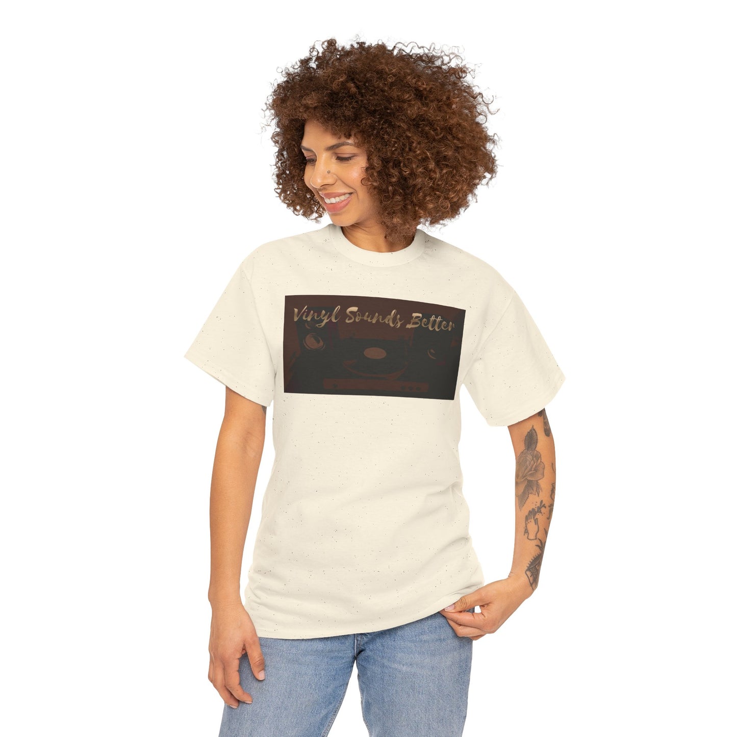 Vinyl Sounds Better T-Shirt — Retro Record Player Tee for Music Lovers