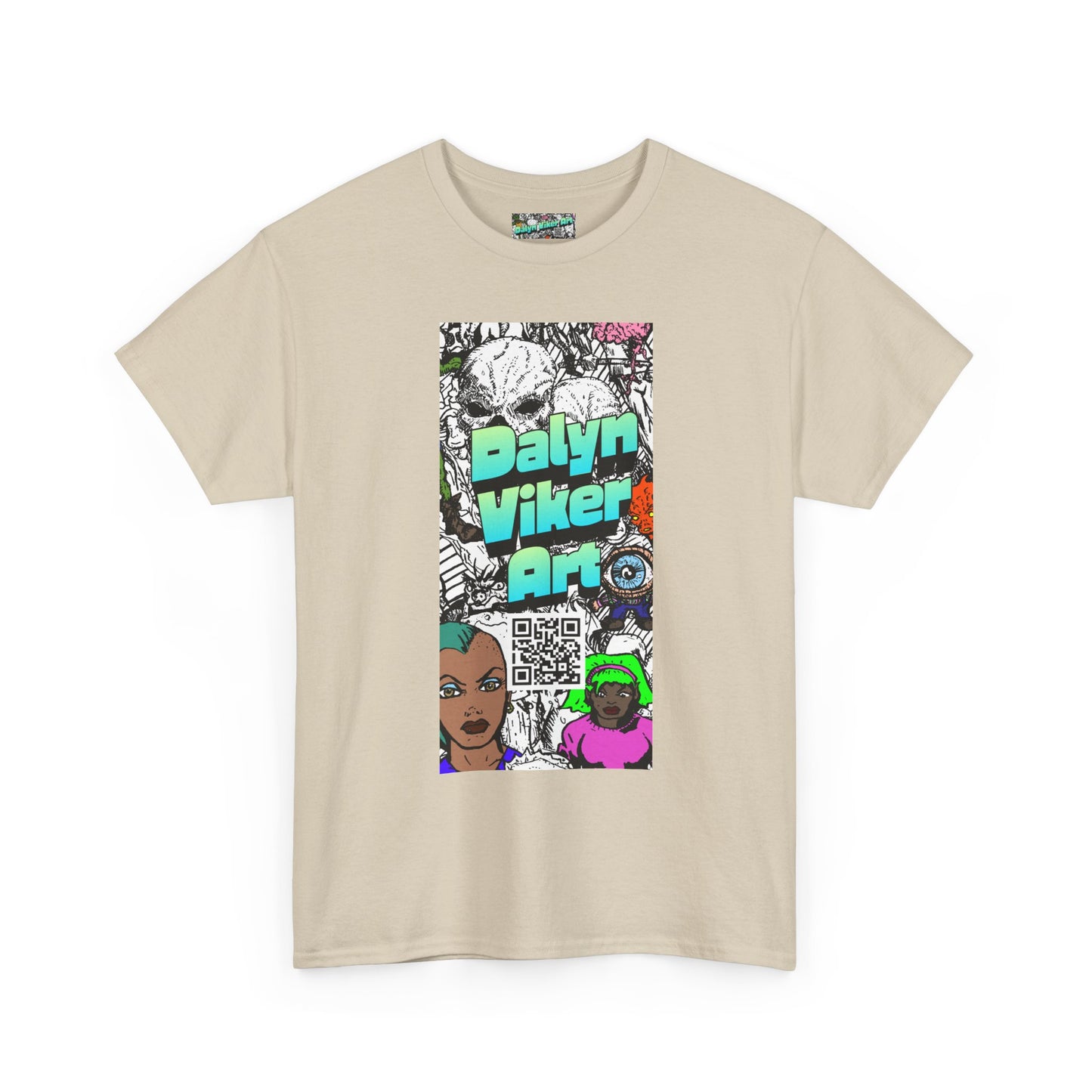 Graphic Art T-Shirt — "Dalyn Viker Art" Vertical Collage Tee