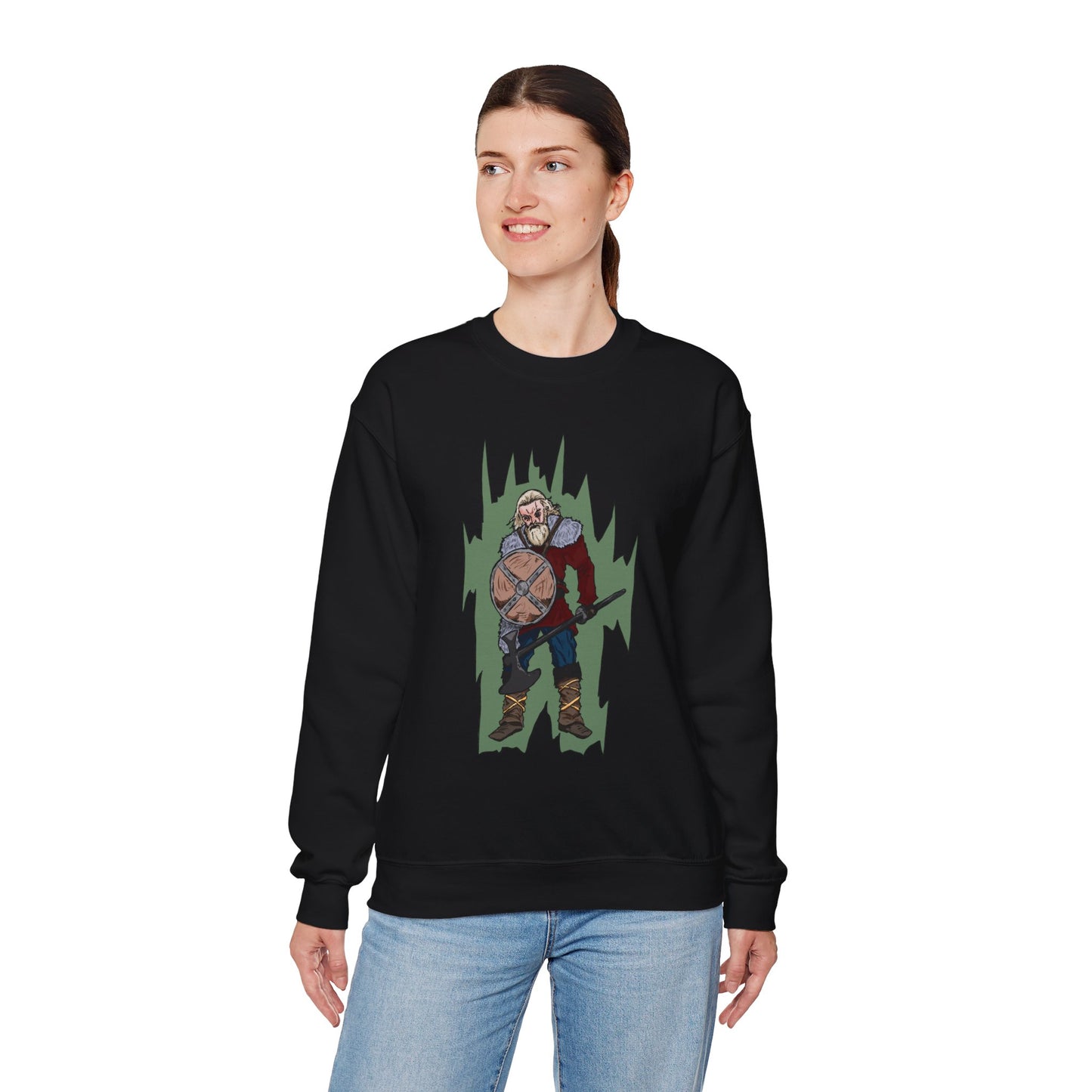 Viking Warrior Sweatshirt - Unisex Heavy Blend Crewneck