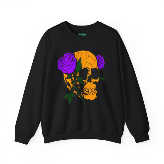 Skull & Roses Sweatshirt - Unisex Heavy Blend™ Crewneck