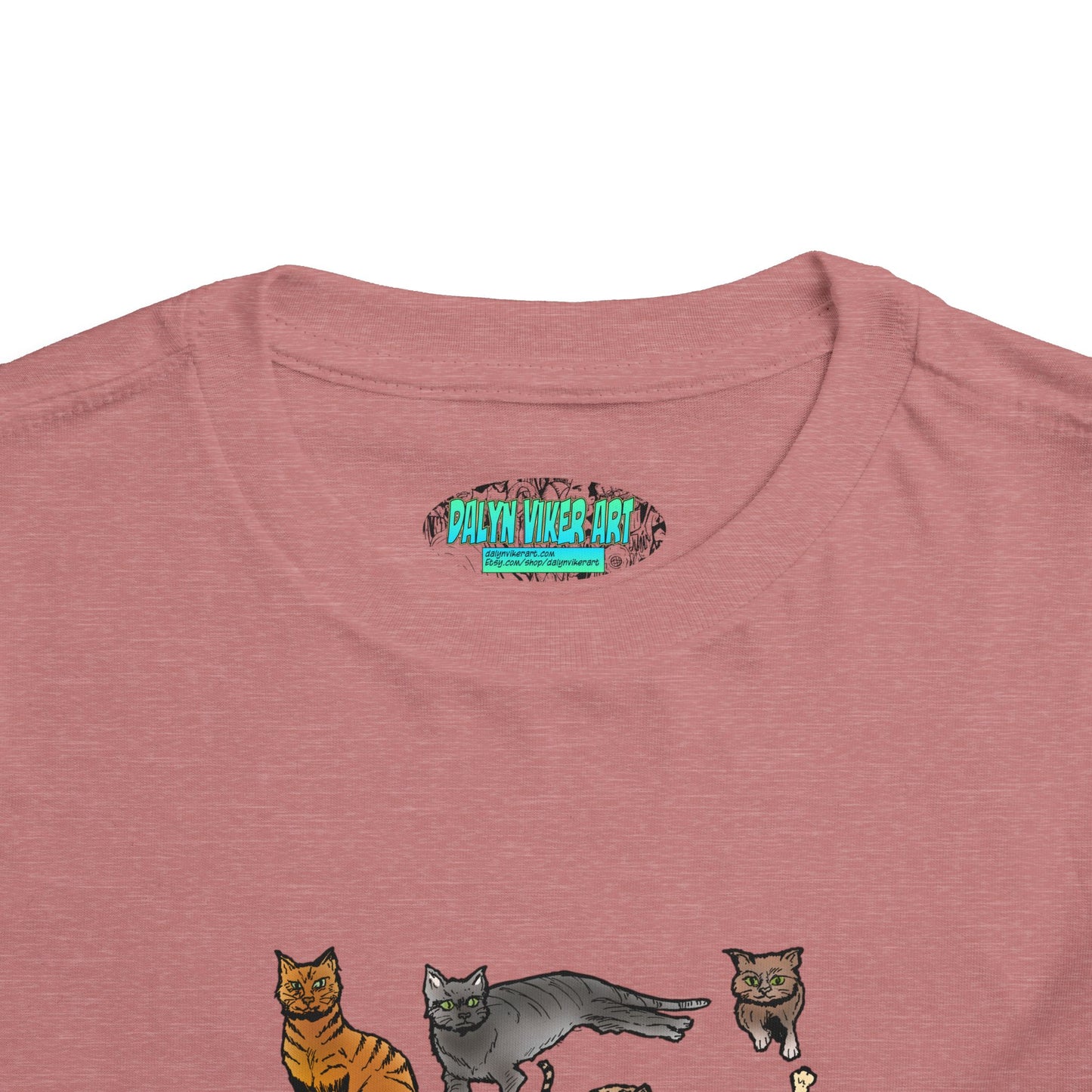 Toddler Tee — Playful Cat Pack Graphic Shirt for Kids